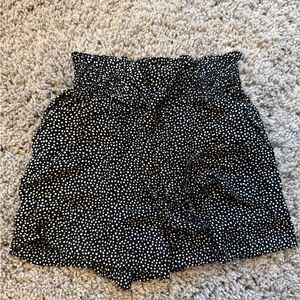 Hollister Black and White Patterned Shorts